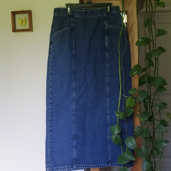 Vintage Denim Maxi Skirt - Picture 4 of 5